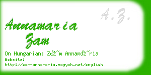 annamaria zam business card